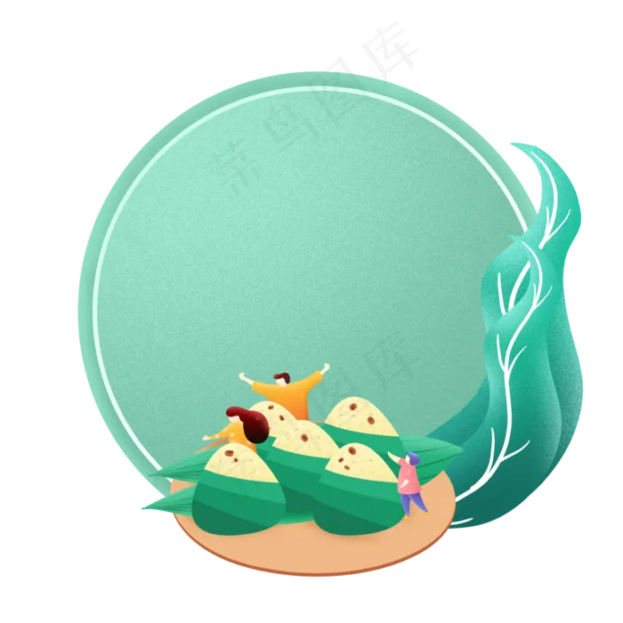 端午节边框(4000X4000(DPI:300))psd模版下载