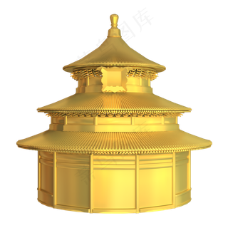 国家地方著名地标北京天坛,免抠元素