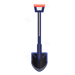 劳动工具铁锹素材图案