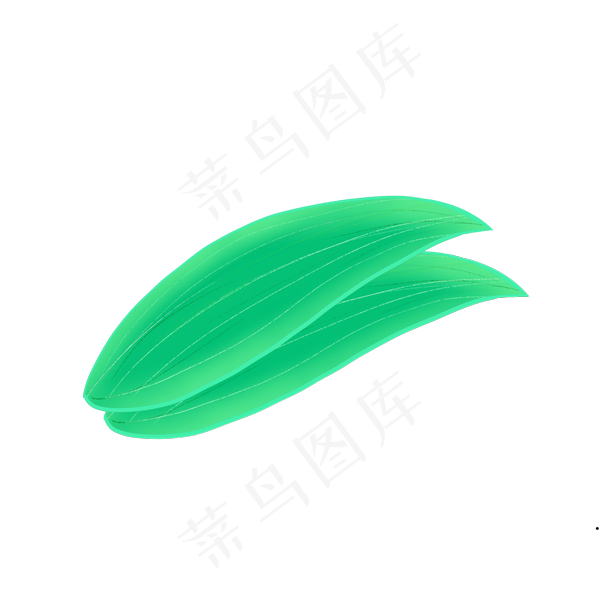 端午节粽叶绿叶叶子点缀