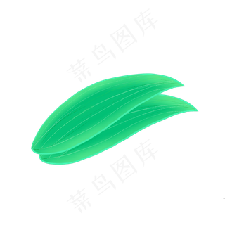 端午节粽叶绿叶叶子点缀