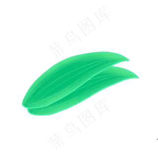 端午节粽叶绿叶叶子点缀