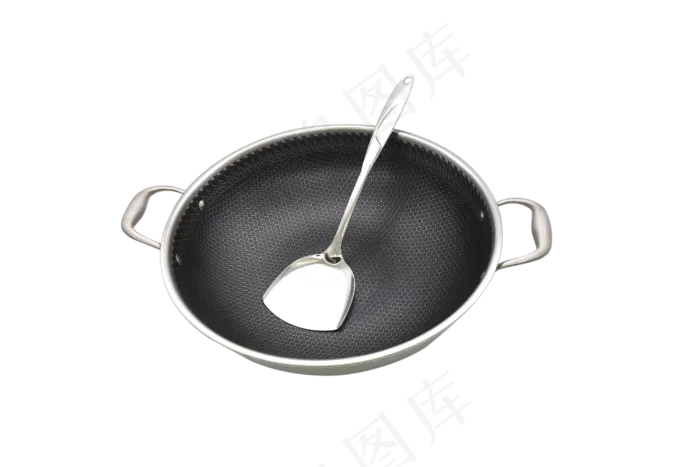 不锈钢炒锅,免抠元素(3000*2000px 300 dpi )