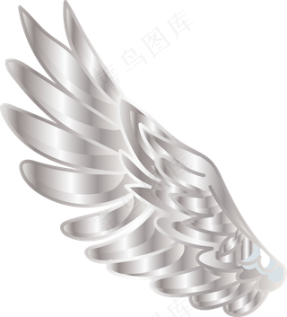 白色羽翼,免抠元素