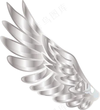 白色羽翼,免抠元素