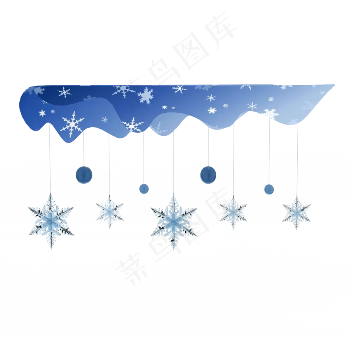 雪花圣诞装饰,免抠元素(2500X2500(DPI:299))psd模版下载