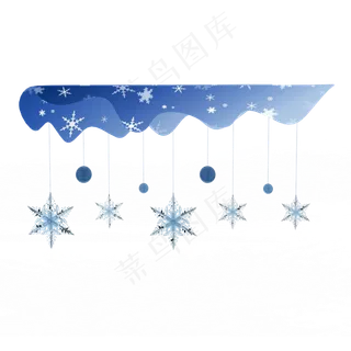 雪花圣诞装饰,免抠元素