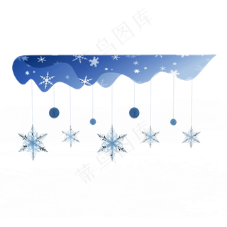 雪花圣诞装饰,免抠元素