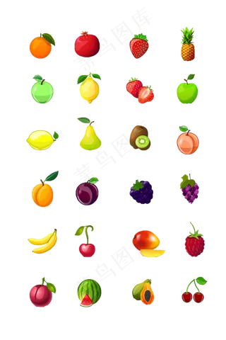 手绘水果装饰素材