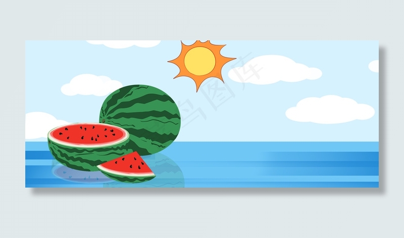 夏日降暑清凉饮料水果