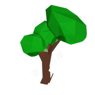 卡通绿色小树下载