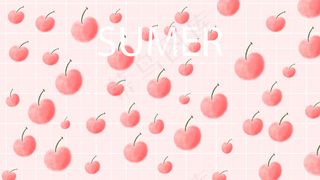 水果粉色小清新风格