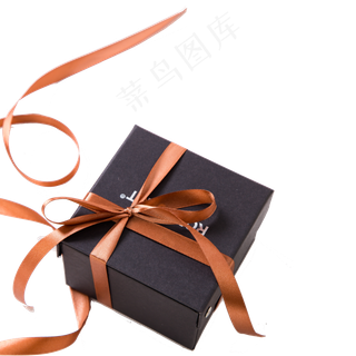 黑色的礼盒免抠图