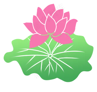 盛开花瓣荷花设计