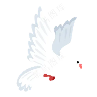 白色鸽子飞翔和平鸽,免抠元素