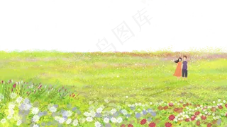 夏日景色小清新治愈系