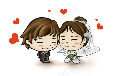 520手绘婚礼人物