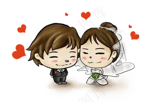 520手绘婚礼人物