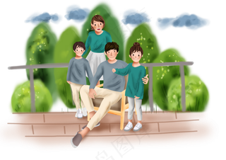 世界旅游一家人植物园旅行