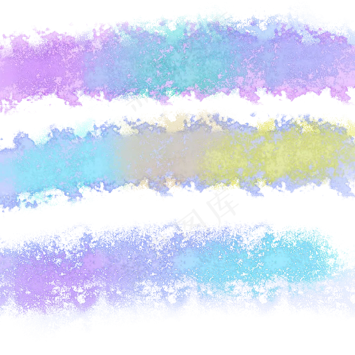 蓝紫色水彩笔刷(2000*2000px 72 dpi )ai矢量模版下载