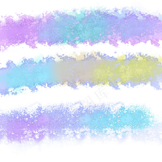 蓝紫色水彩笔刷