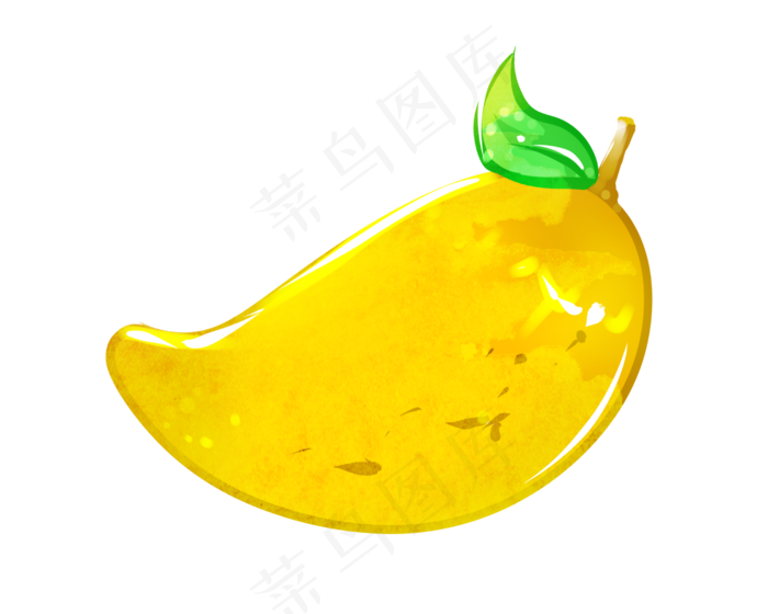 卡通水果系列芒果(3543X4724(DPI:150))psd模版下载