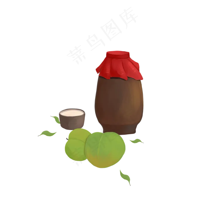 芒种青梅梅子酒(2000X2000(DPI:300))psd模版下载