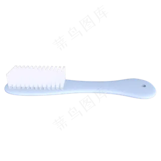 蓝色塑料长柄刷子