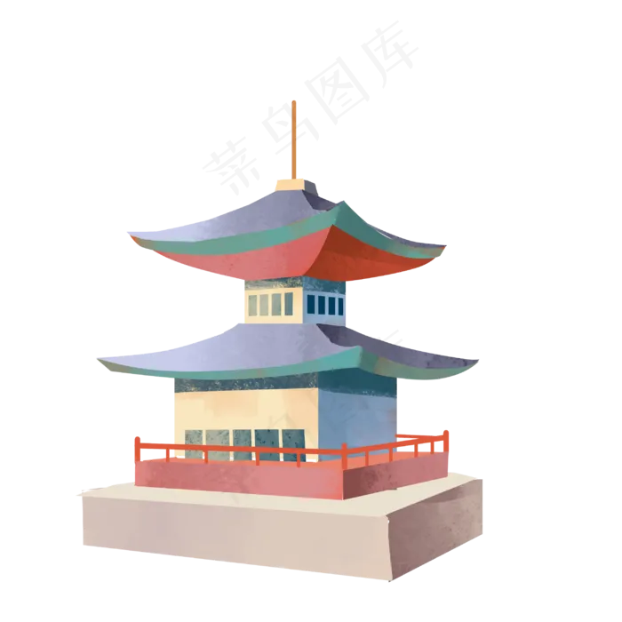 高塔旅游景点(3000X3000(DPI:300))psd模版下载
