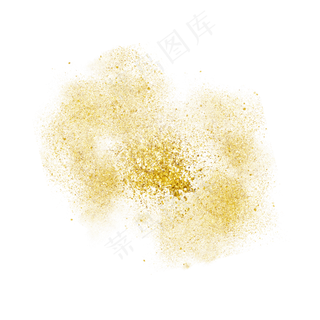 黄色的金粉,免抠元素