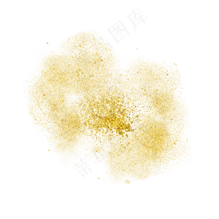 黄色的金粉,免抠元素