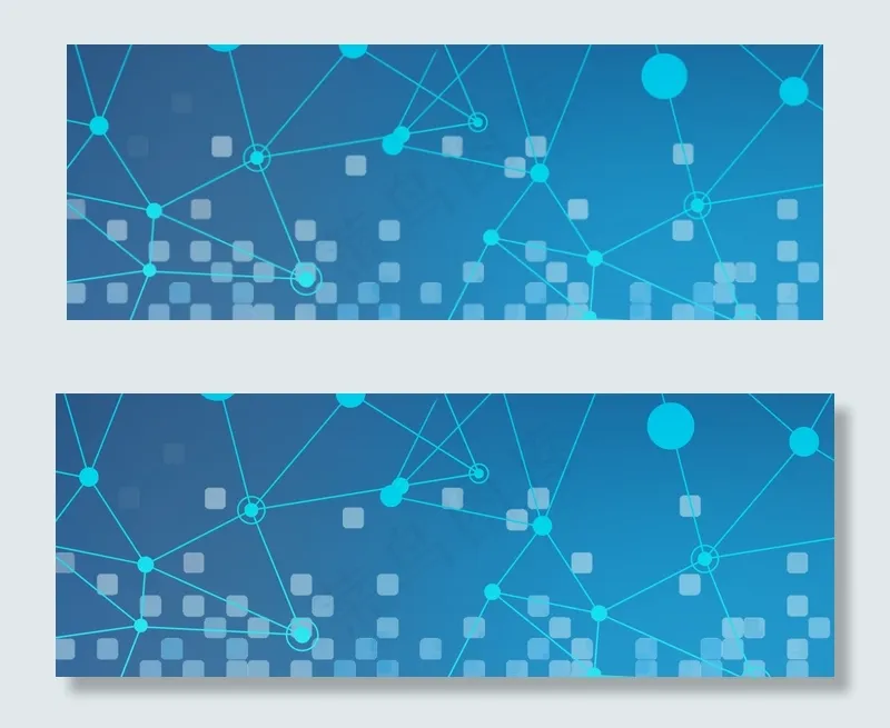 创意智能科技蓝色banner(1920*700px 	       )psd模版下载