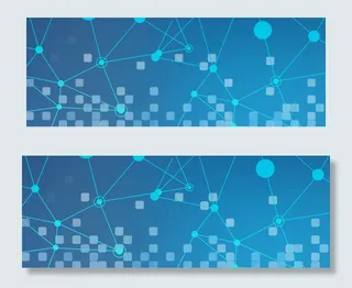 创意智能科技蓝色banner