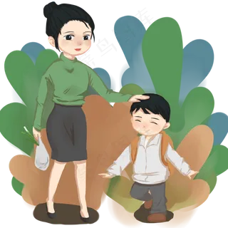 母爱母情节快乐妈妈五月温柔摸头