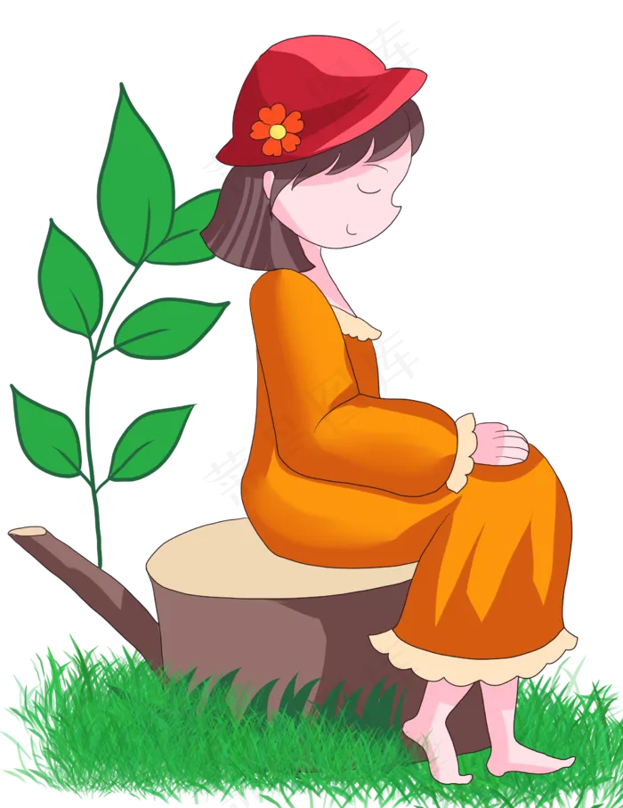植树节绿意盎然劳动人物