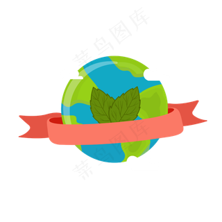 可爱风格世界地球日元素