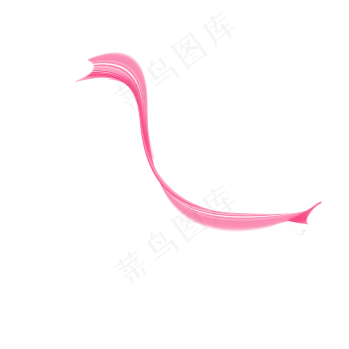 卡通彩带免抠png(3000X3000(DPI:300))psd模版下载