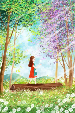 夏天你好小清新治愈系