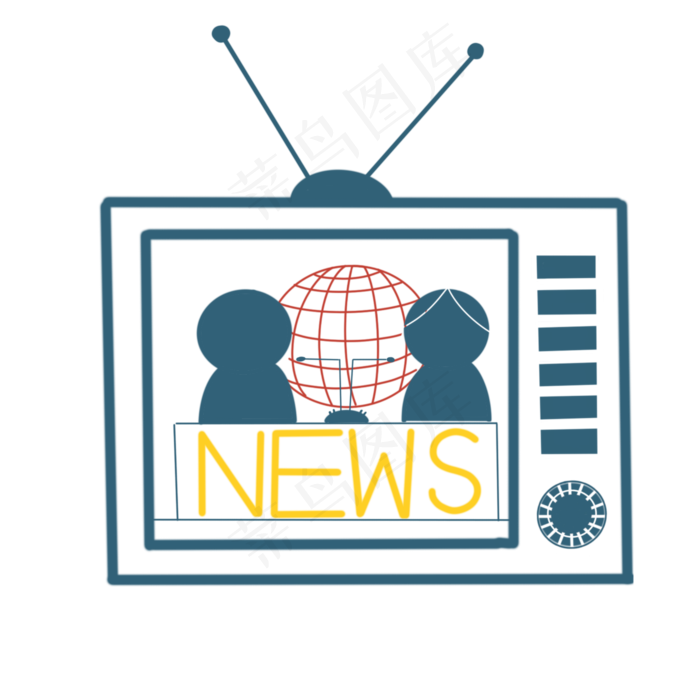 媒体新闻直播插画