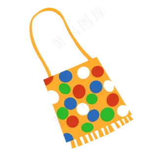 愚人节波点装饰小丑背包