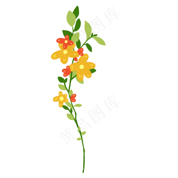 花朵花藤藤蔓插图