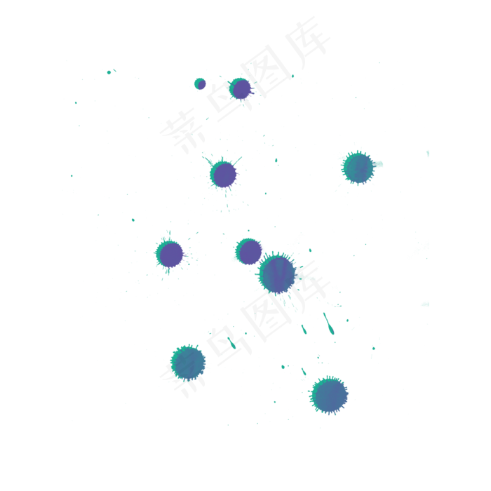 紫色点状笔刷效果(2000X2000(DPI:300))psd模版下载
