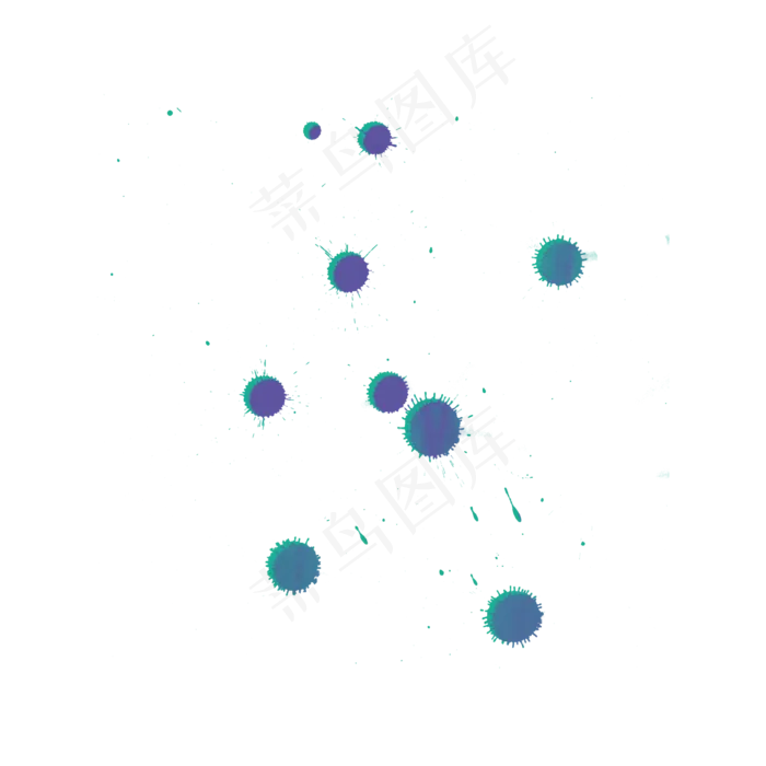 紫色点状笔刷效果(2000X2000(DPI:300))psd模版下载