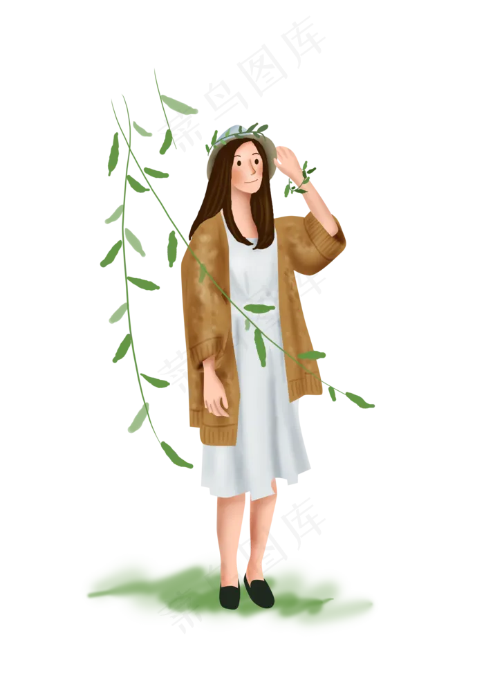 假日出游的女孩子,免抠元素(3508X4961(DPI:300))psd模版下载