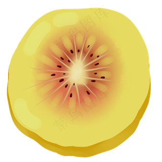 卡通清新奇异果食物