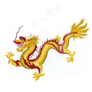 传统中国神龙透明png图,免抠元素