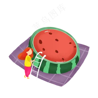 创意夏季人物元素