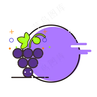 MBE风格小清新水果边框