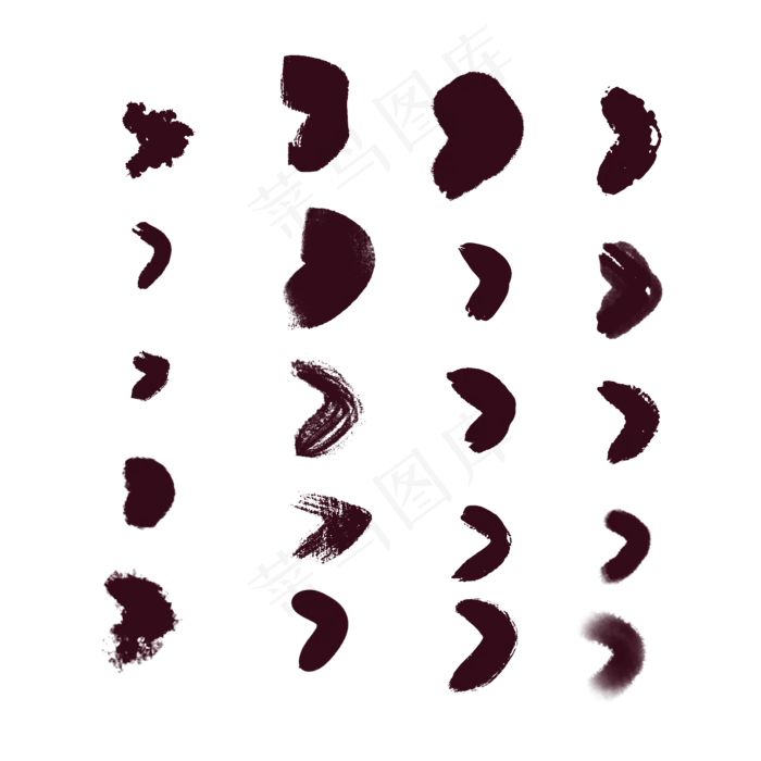 中国风笔墨(2000*2000px 72 dpi )