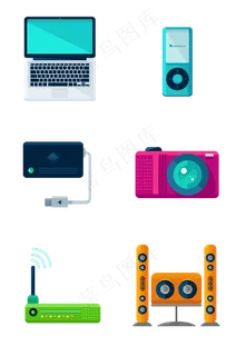 写实电子产品相关图标,免抠元素